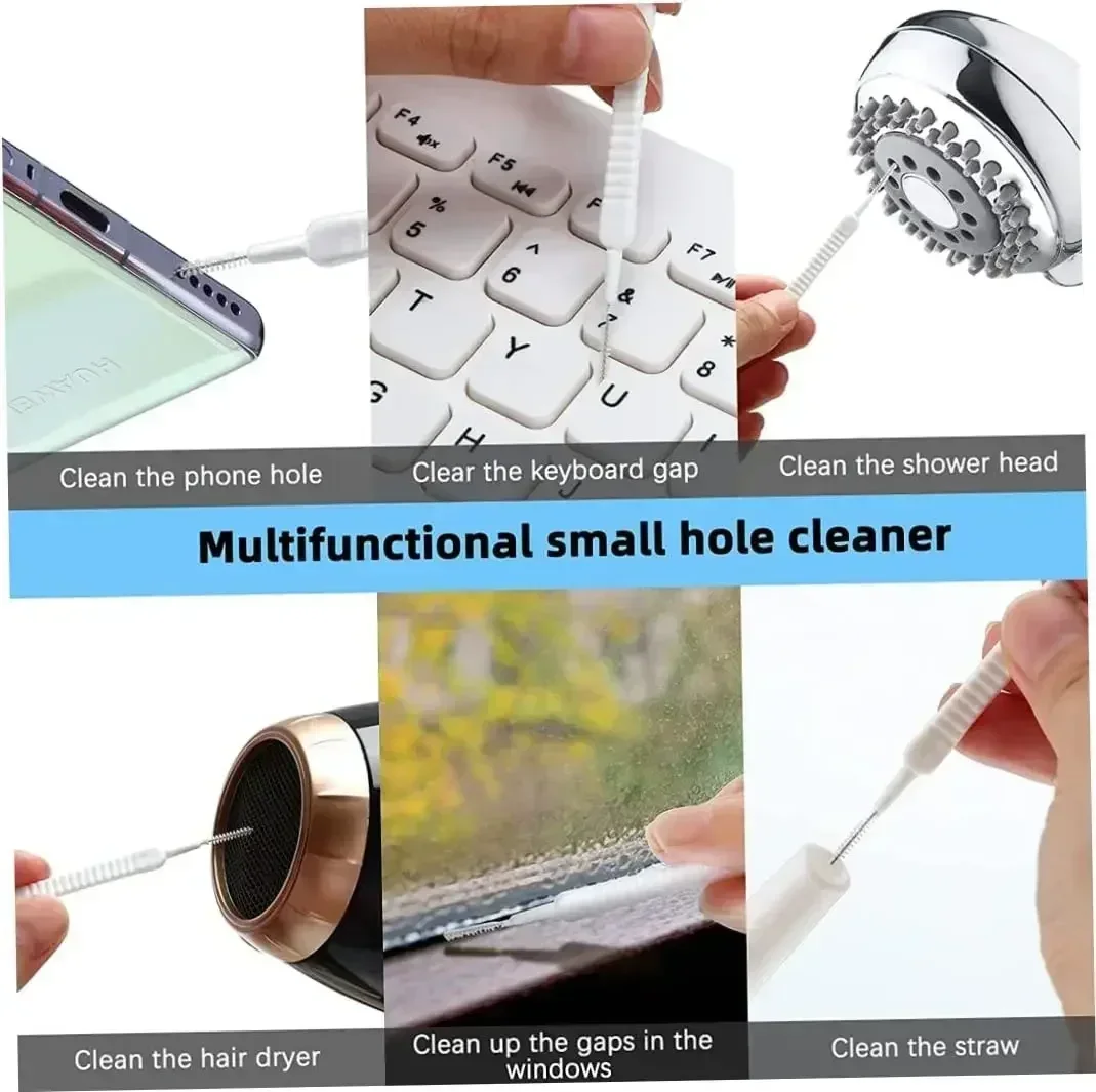 Mobile Phone Speaker Charging Port Cleaning Set Dust Plug for iPhone 16 15 14 Earphones Clean Kit Brush for Samsung Xiaomi - Imagem 6