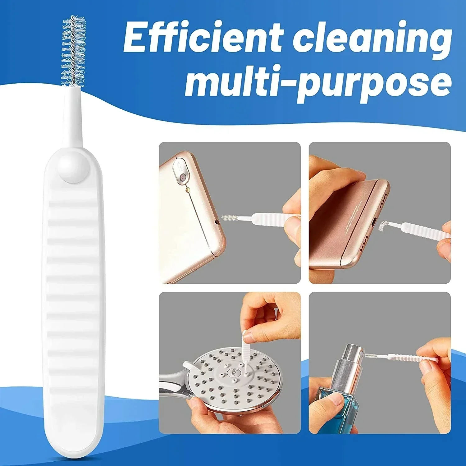 Mobile Phone Speaker Charging Port Cleaning Set Dust Plug for iPhone 16 15 14 Earphones Clean Kit Brush for Samsung Xiaomi - Imagem 5
