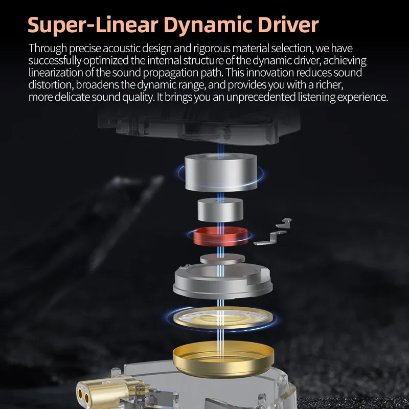 KZ-EDX PRO X Dynamic Drive Fone De Ouvido, Fone De Ouvido Baixo HIFI, DJ Sport Music, Cancelando Headsets - Imagem 4